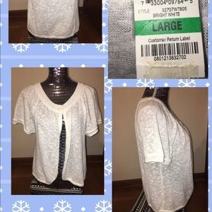 NWT Style & Co Short Sleeve Shawl Size Large